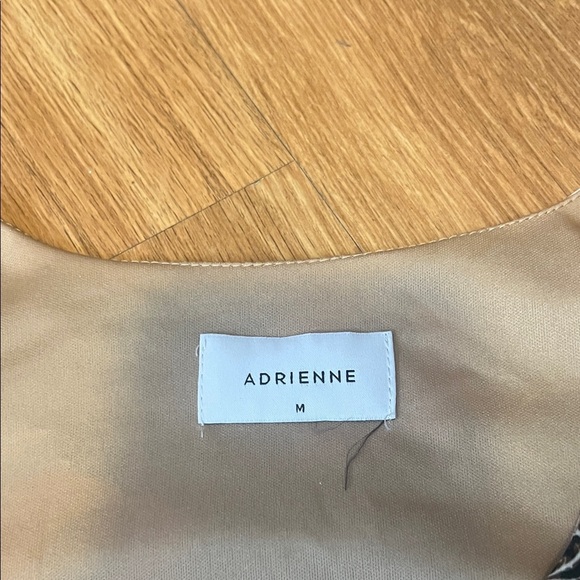 Adrienne Black and Orange Floral Blouse like new medium - Picture 2 of 5